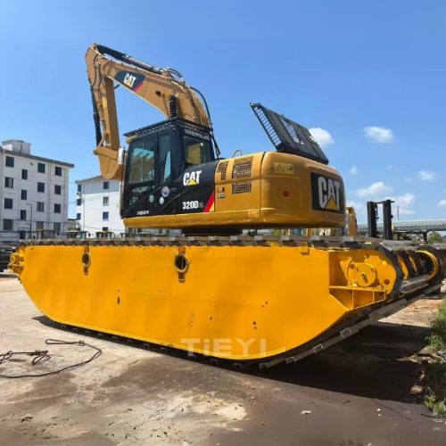 Used CAT 320D2L Amphibious Swamp Buggy Excavator