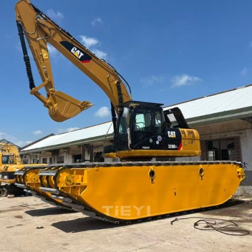 Used CAT 320D2L Amphibious Swamp Buggy Excavator