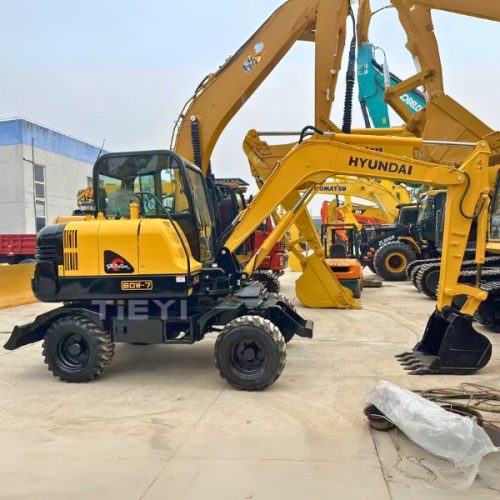 Original Used Hyundai Wheel Excavator 60W-7