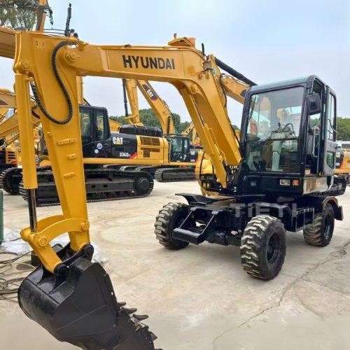 Original Used Hyundai Wheel Excavator 60W-7