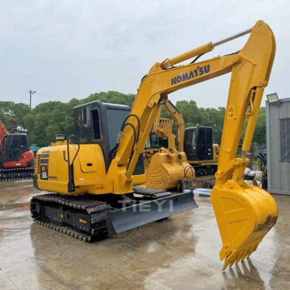 Original Komatsu PC58 Used Midi Excavator hot sale by TieYi Machinery
